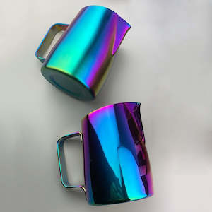 Milk Jugs: Coffee Pitcher 450ML Stainless Steel Milk Frothing Jug Mugs Espresso Coffee Pitcher Barista Craft