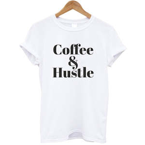 Summer Style T-shirts Cotton Women Fashion Letter Coffee & Hustle Printed T Shir&hellip;