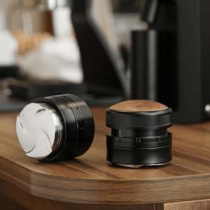 Tamper Distributor: 58.35MM Coffee Distributor Gravity Adaptive Espresso Adjustable Depth Professional Barista Tools