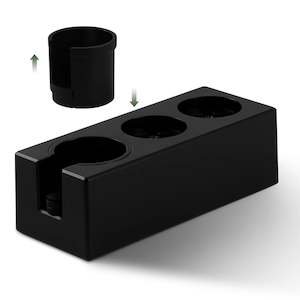 Tamper Distributor: Portafilter Holder Fit 51mm-58mm Portafilters Vintage Coffee Distributor & Tamper Station