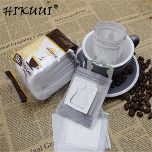 Filters: HIKUUI 50pcs/100pcs/150pcs Disposable Drip Coffee Cup Filter Bags Hanging Cup Coffee Filters