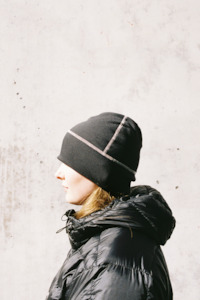 Thurston: Thurston Power Wool™ Beanie - Black / Glacier Grey