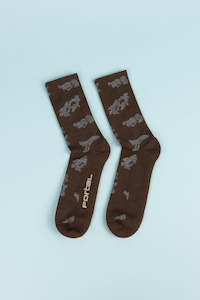 Portal: Portal Ritual Merino Sock - Slate Black