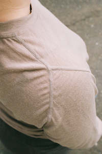 Portal Drift Merino Long Tee - Desert Taupe