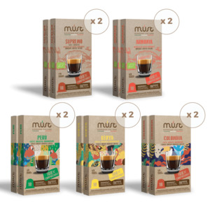 Products: MIXED CARTON – 100 Nespresso Compatible Capsules – 100% Biodegradable – Coffee Pod