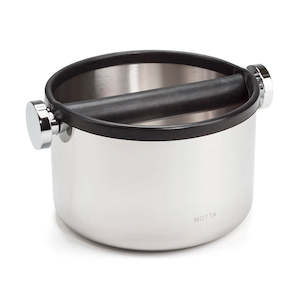 Coffee Grind Knock Boxes Dump Bins: Motta Espresso Coffee Knock Box / Dump Bin | 165mm | Stainless Steel