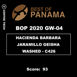 Best Of Panama 2020 GW-04 HACIENDA BARBARA JARAMILLO GEISHA WASHED COFFEE TECH -&hellip;