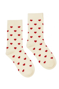 Gifts Accessories: Kathryn Wilson Socks - Red Hearts