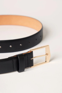 Gifts Accessories: Ida Belt - Black/Gold