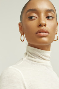 Organica Bent Hoops - Gold