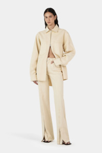 Jackets Coats: Sana Denim Shirt - Shortbread