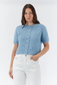 Knitwear: Elly Cardigan - Sky