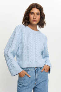 Knitwear: Brielle Knit - Blue