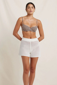 Pointelle Shorts - Seashell