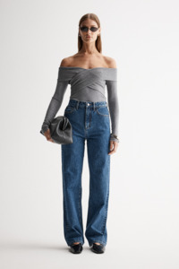 Outletsale: Layla Top - Charcoal Marle