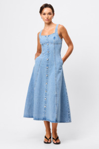 In A Daze Midi Dress - Denim