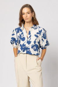 Haven Shirt - Blue Floral