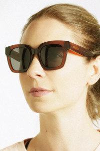 Sunglasses: Maleika Sunglasses - Brown