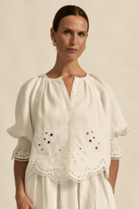 Zoe Kratzmann: Dawn Top - Porcelain