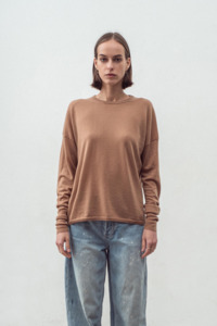 Aleger Cashmere: Cashmere Blend Pullover N.316M - Spice