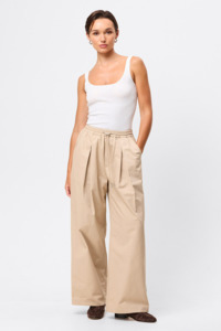 Mossman: Tied Down Pants - Natural