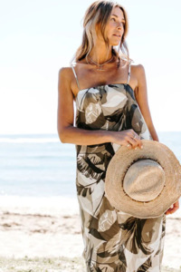 Aryele: Sun Palm Maxi Dress