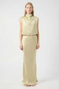 Third Form: Crush Bias Maxi Skirt - Golden Apple