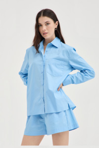 Holiday: Cotton Shirt - Blue