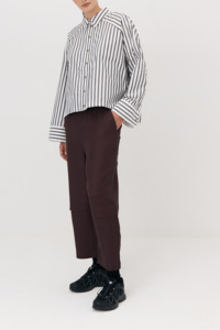 Josephine The Label: Panelled Pants - Chocolate Plum