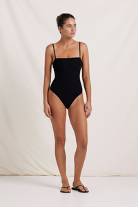 Shirred One Piece - Noir