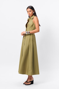 Dresses: Roam Dress - Olive