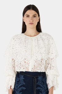 Coko Clothing Nz: Aria Lace Blouse - Ivory