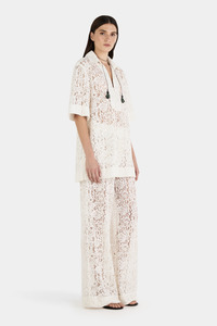 Coko Clothing Nz: Ember Lace Pants - Ivory