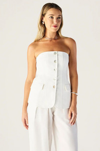 Monaco Bustier - White