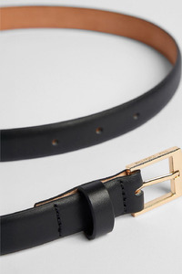 Ida Belt Slim - Black/Gold