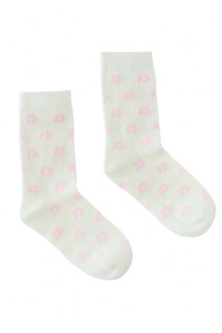 Gifts Accessories: Kathryn Wilson Socks - Pink Flowers