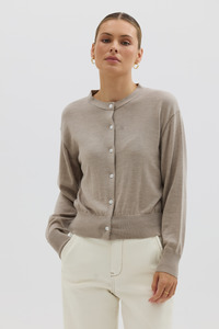 Classic Cardigan - Biscuit