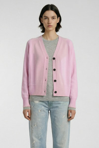 Aleger Cashmere: Most Favourite Cardi 159 - Parfait Pink