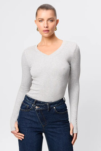 Mossman: Sedona Top - Grey Marle