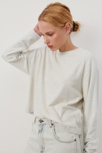 American Vintage: Ypawood L/S Tee - Heather Grey