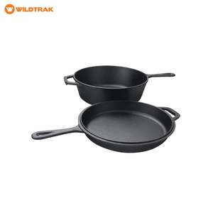Cookers: Wildtrak Cast Iron Combo Cooker 26 x 8cm