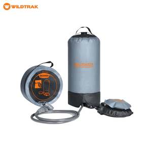 Wildtrak 15L Portable Shower with Foot Pump and Storage Bag