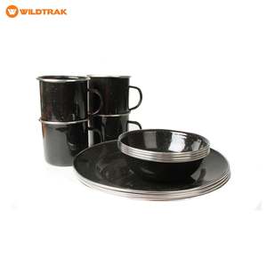 Wildtrak Premium Enamel Dinner Set 12 Piece