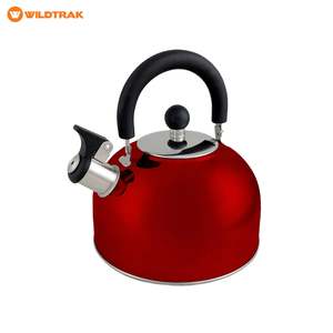 Wildtrak Whistling Kettle 2.5L Stainless Steel Red