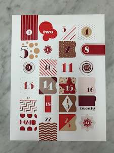 Advent Calendars: Christmas Mid Century Advent Calendar