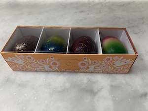Easter: 4 Medium Dark Eggs in box