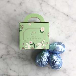 Raspberry Marshmallow Easter Egg Trio - Dark Chocolate