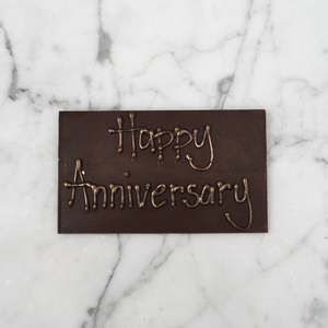 Chocolate Plaques: Happy Anniversary Chocolate Plaque