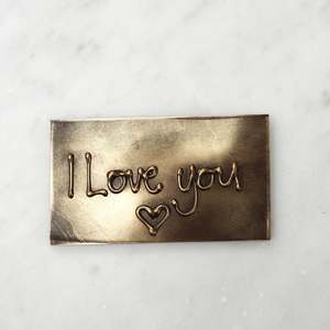 I Love You Chocolate Plaque