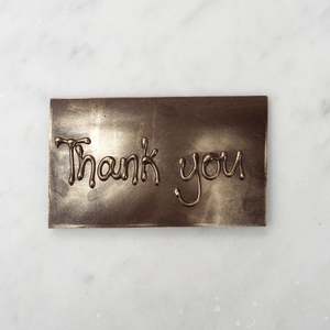 Chocolate Plaques: Thank You Chocolate Plaque